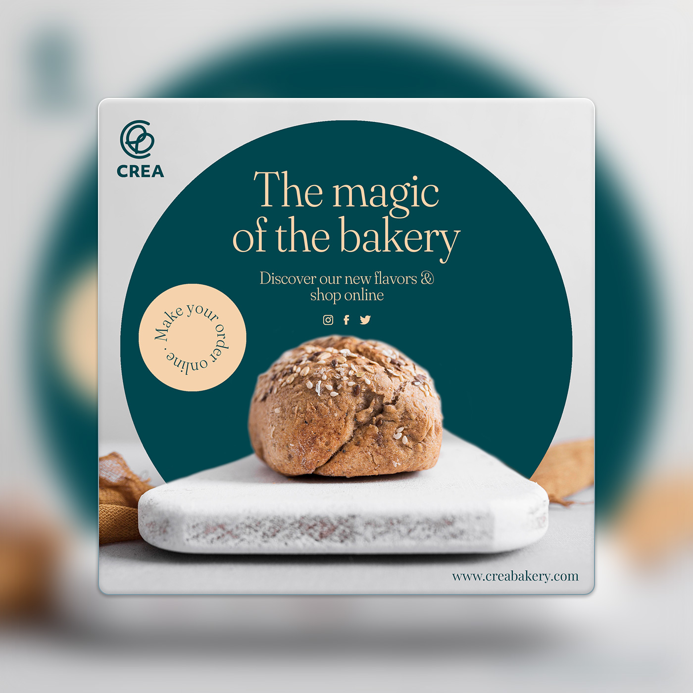 Crea Bakery — final detail