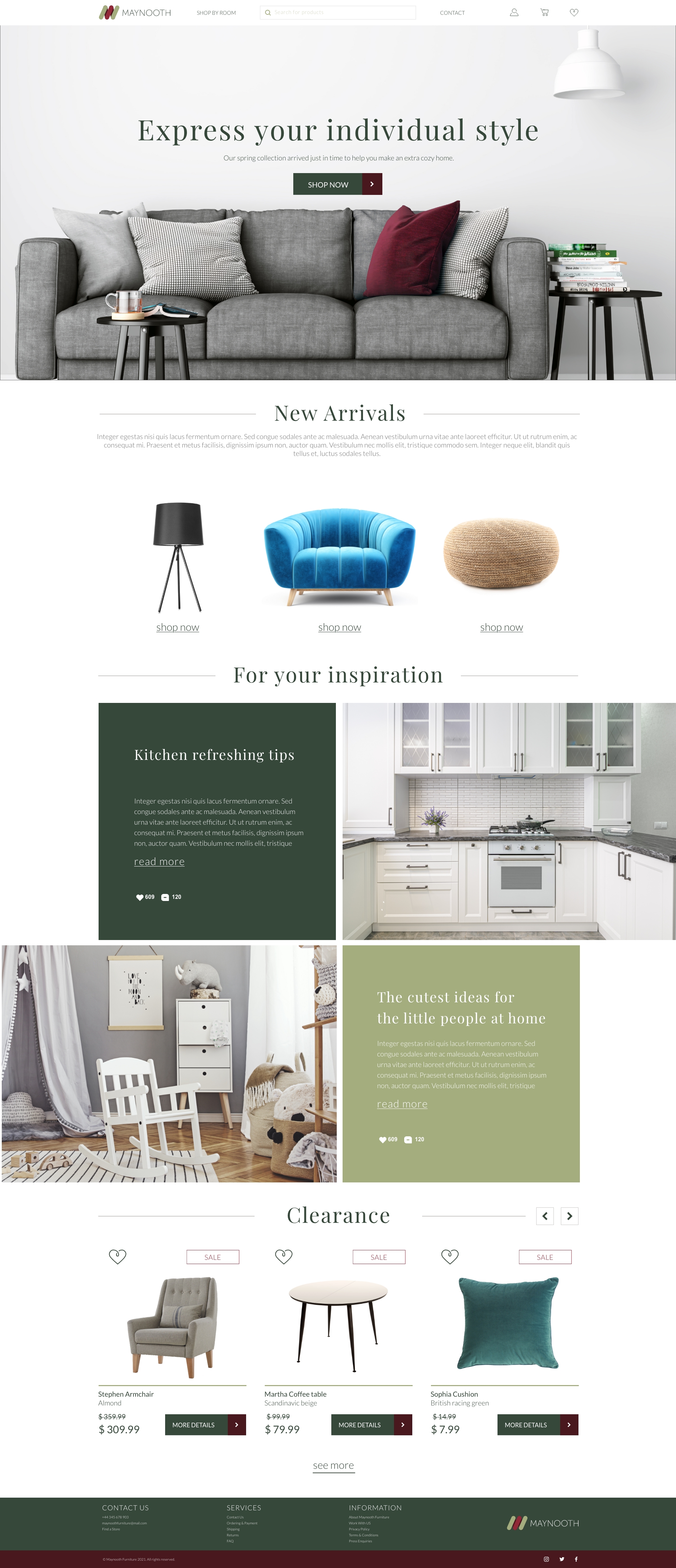 Maynooth Furniture — website